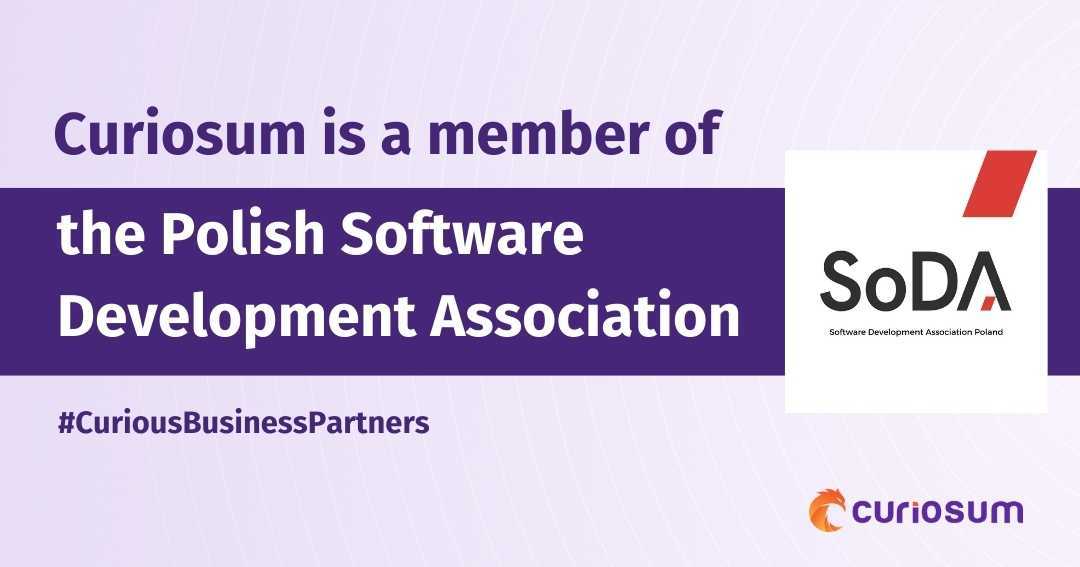 Curiosum member of SoDA - Polish Software Development Association