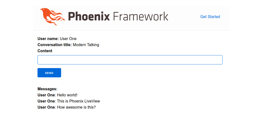 Initial version of Phoenix LiveView-based Messenger app.